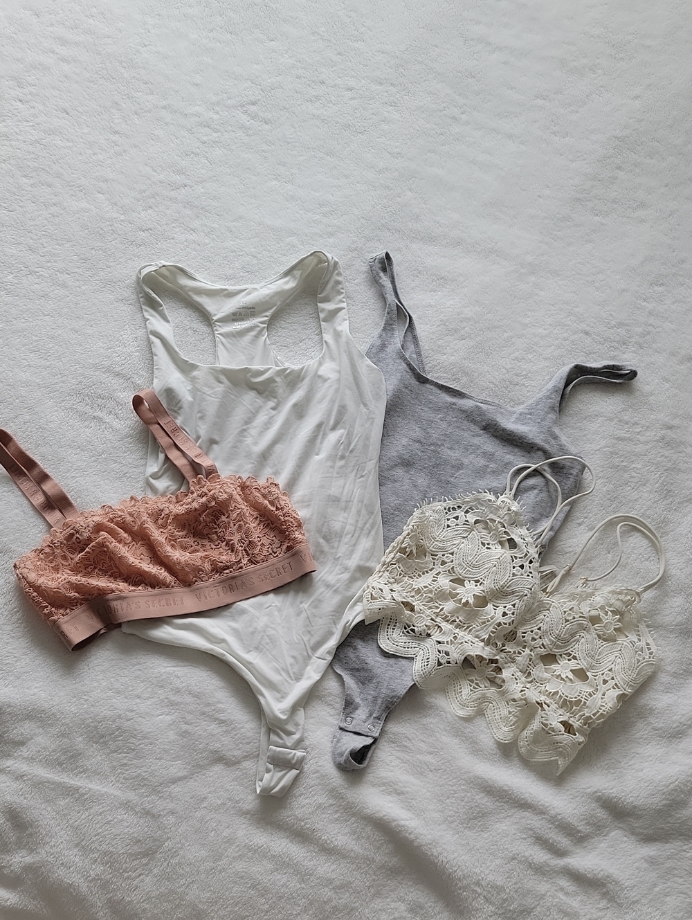 Victoria's Secret Lace Bralette in Blush Pink